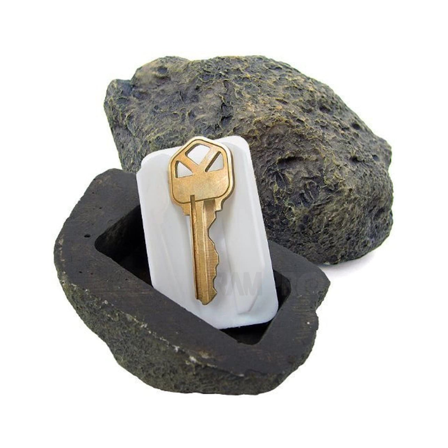 Realistic Fake Rock Key Hider – Weatherproof Outdoor Key Storage for Emergencies (1 Pc) Realistic Fake Rock Key Hider – Weatherproof Outdoor Key Storage for Emergencies (1 Pc)